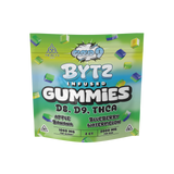 Package of Bytz Infused Gummies with green and blue design