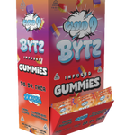 Box of Cloud Bytz infused gummies with colorful design