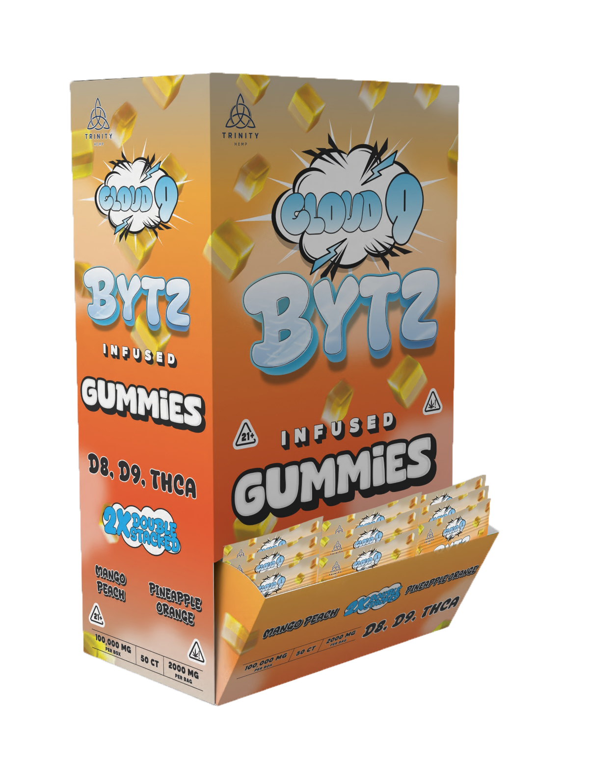 Box of Cloud 9 Bytz Infused Gummies 