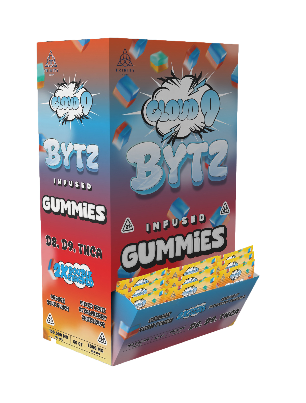 Box of Cloud 9 Byte Infused Gummies 