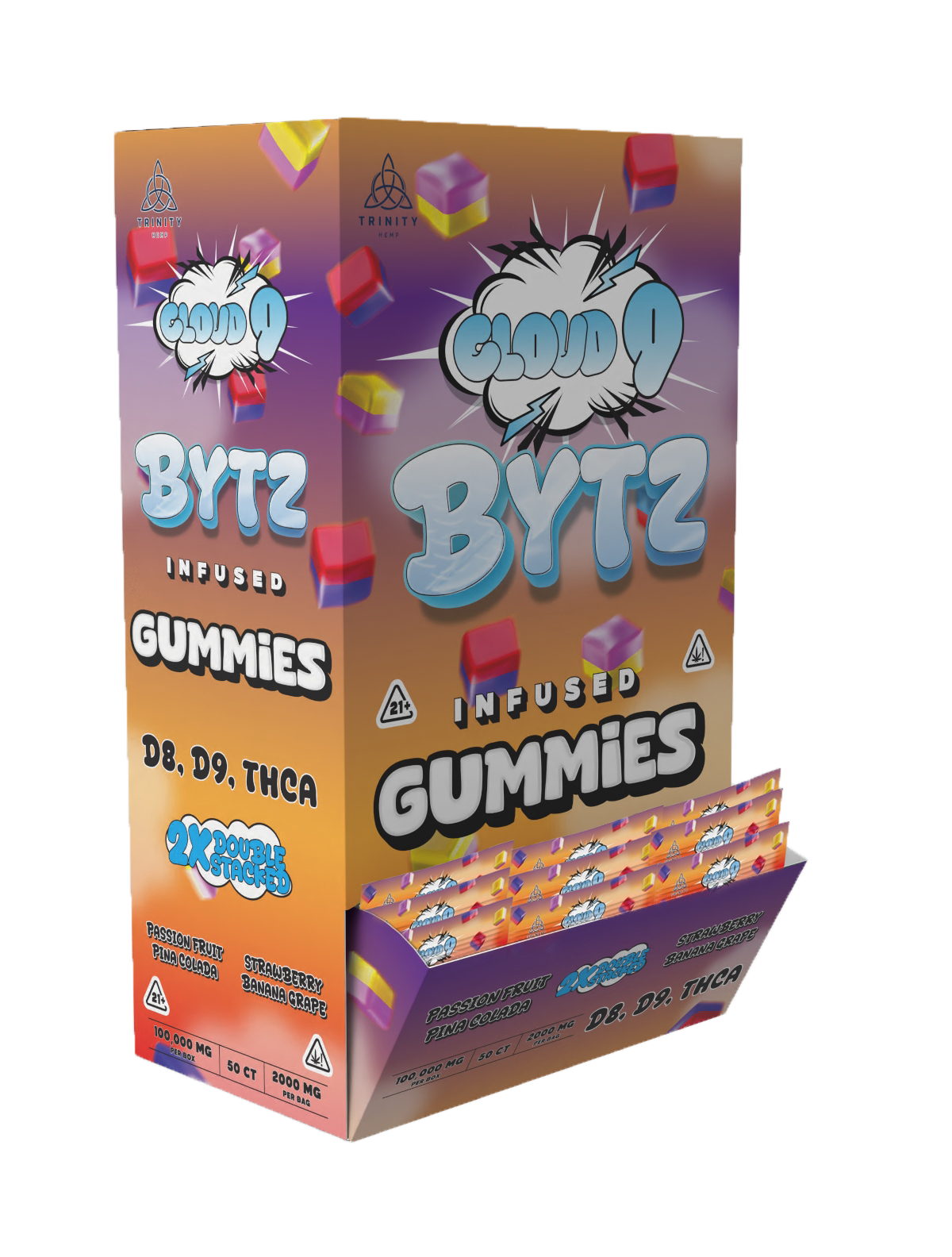 Box of Cloud 9 Byte Infused Gummies 