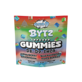 Colorful packaging of Cloud 9 Bytz Infused Gummies 