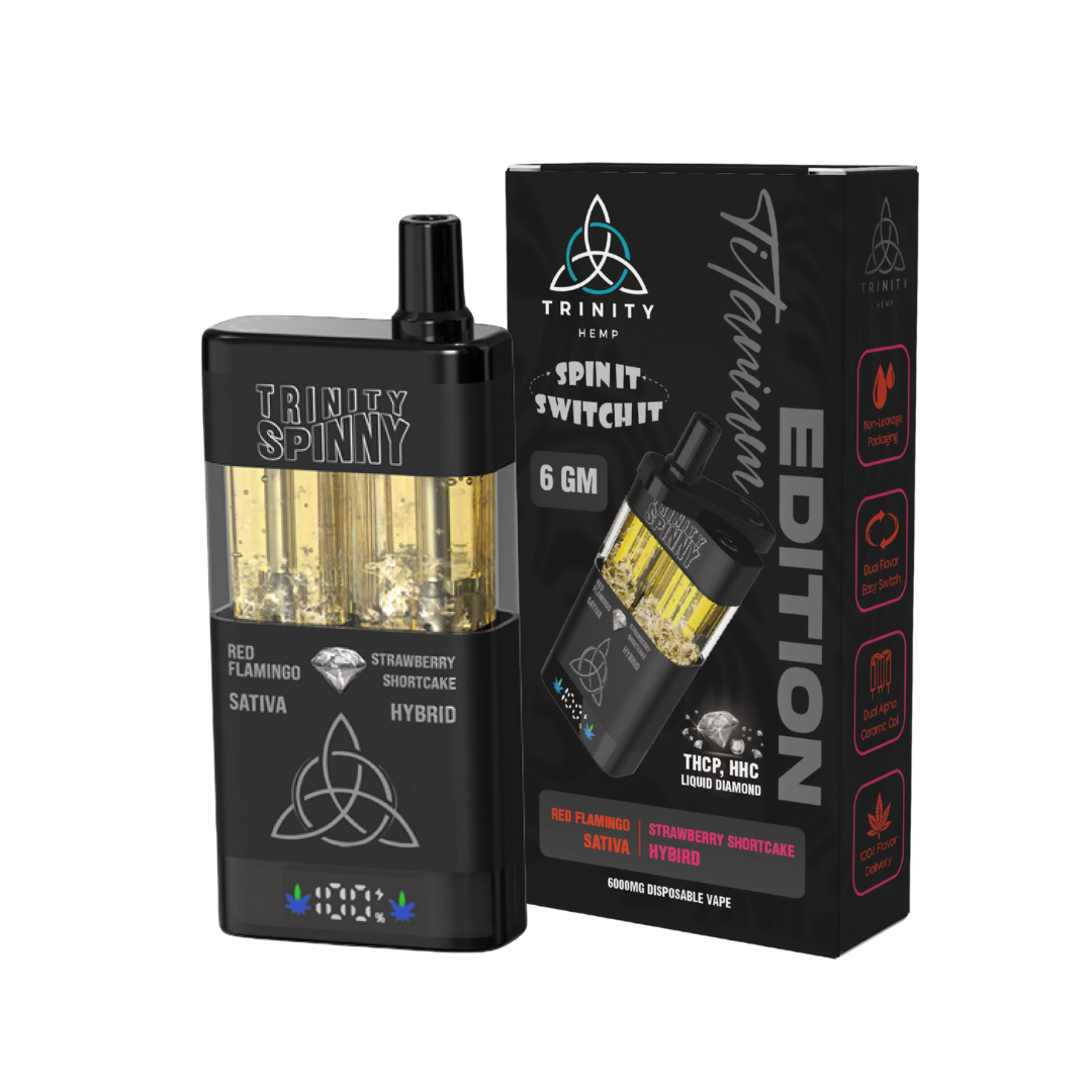 Trinity 6gm Spinny Titanium Edition THCP, HHC Liquid Diamond