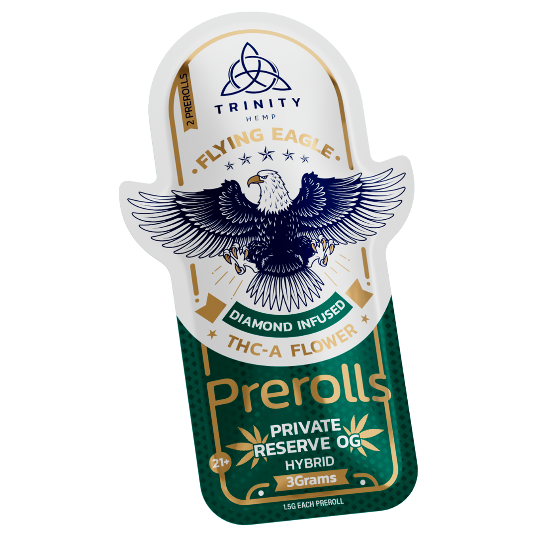 Trinity Hemp Flying Eagle THC-A Flower Prerolls