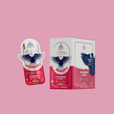 Trinity Flying Eagles Strawberry Kush pre-rolls packaging on a pink background