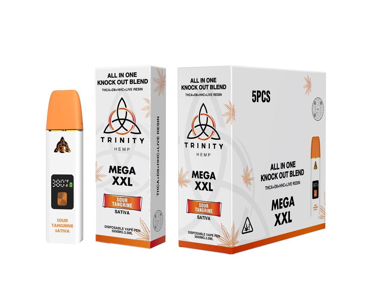 Trinity Hemp vape pen and packaging 