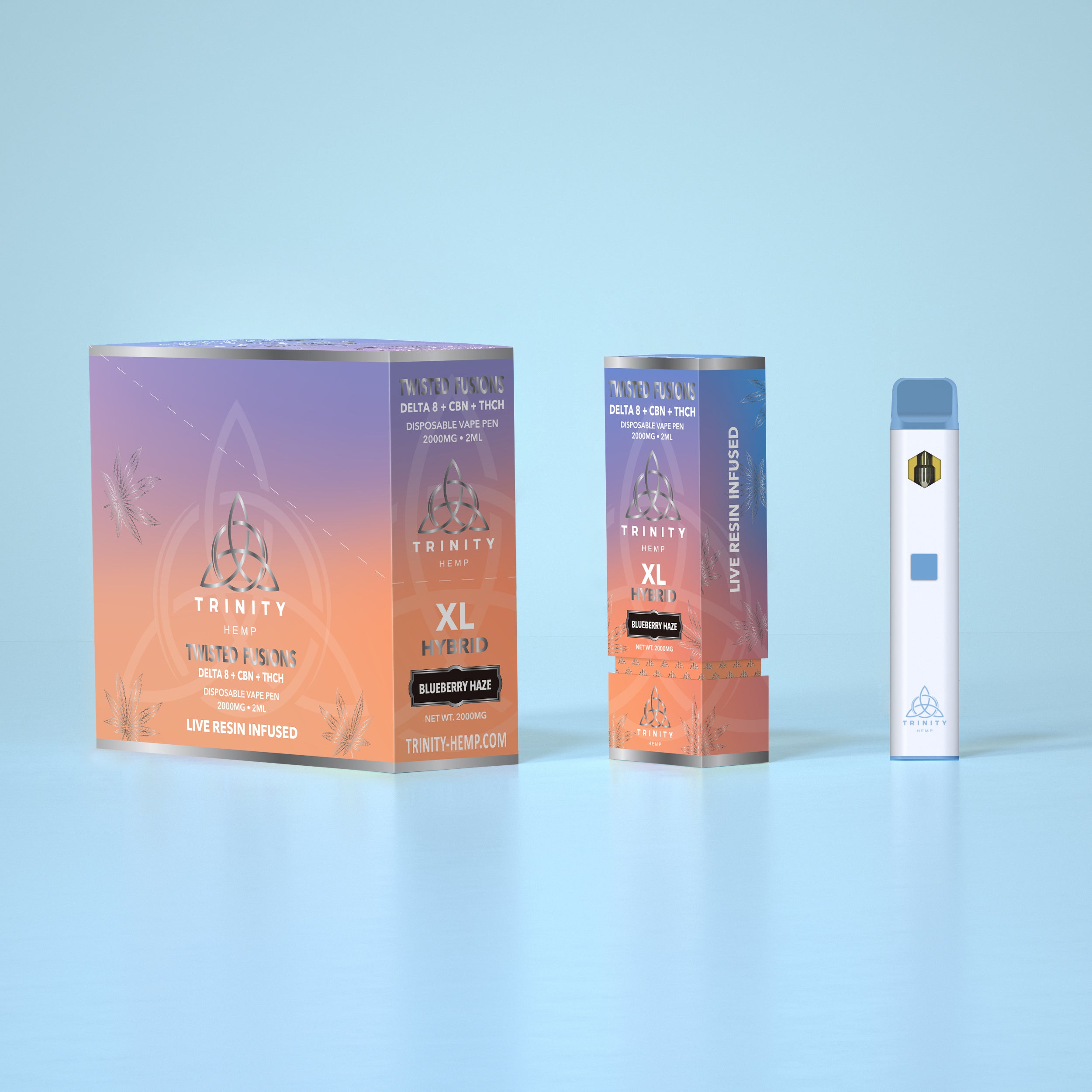Trinity product packaging and device