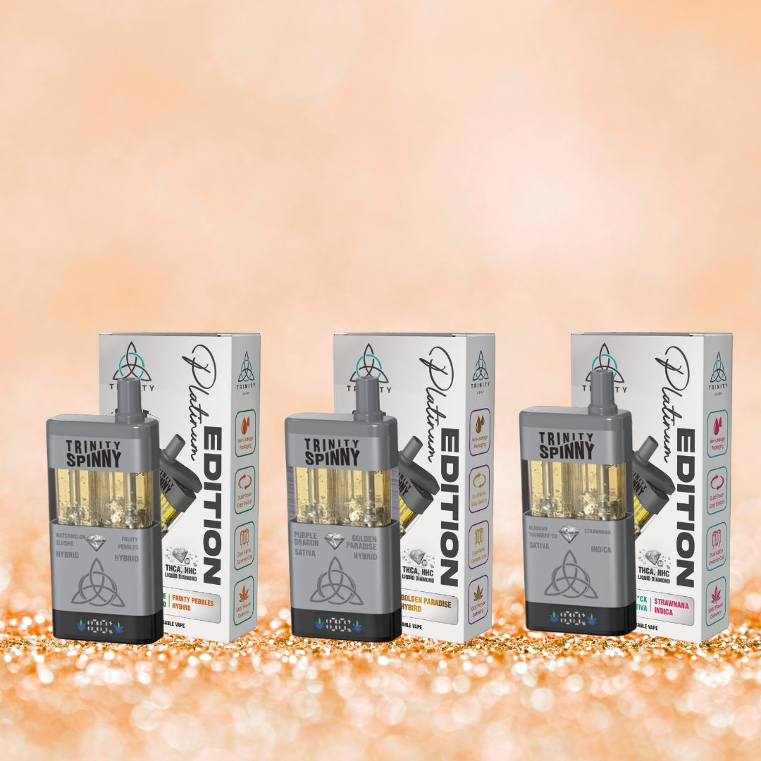 Trinity Spinny Platinum Edition THCA, HHC Liquid Diamond 6gm